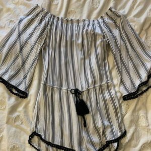 off the shoulder romper